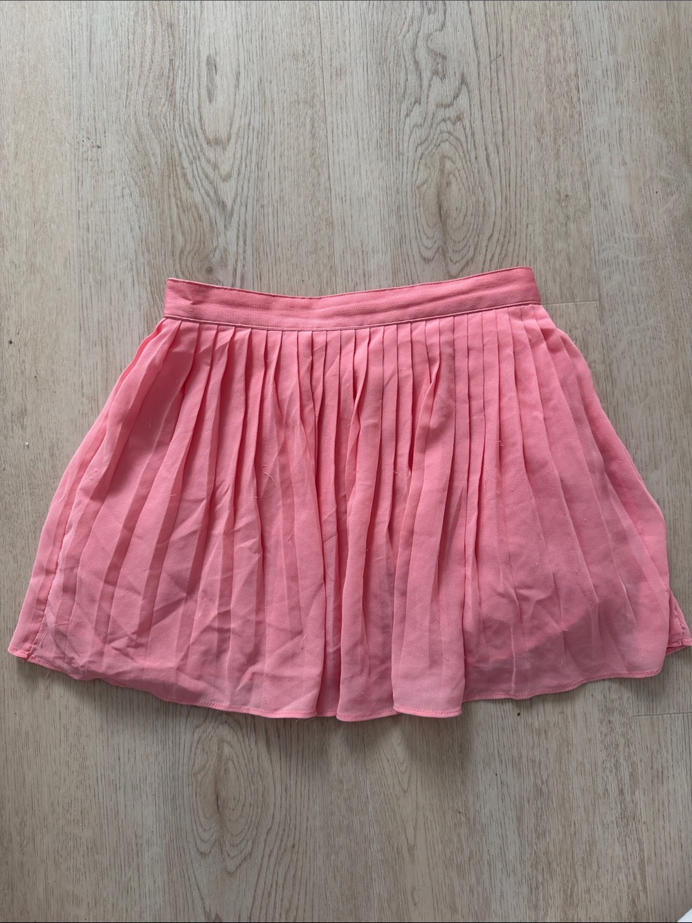 Janie and Jack Coral Pink Pleated Girls' Skirt 2T